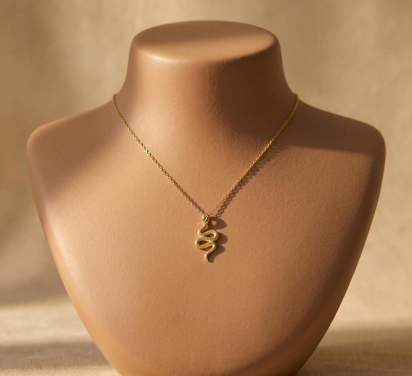 Snake Necklace Gold • Dainty Snake Pendant • Serpent Necklace Women • Gold Snake Jewelry • Witchy Necklace • Birthday Gift for Her