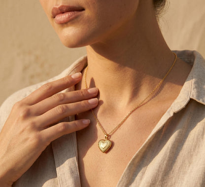 Gold Heart Necklace Women • Summer Boho Heart Pendant • Vintage Beaded Heart Necklace • Statement Heart Jewelry • Birthday Gift for Her