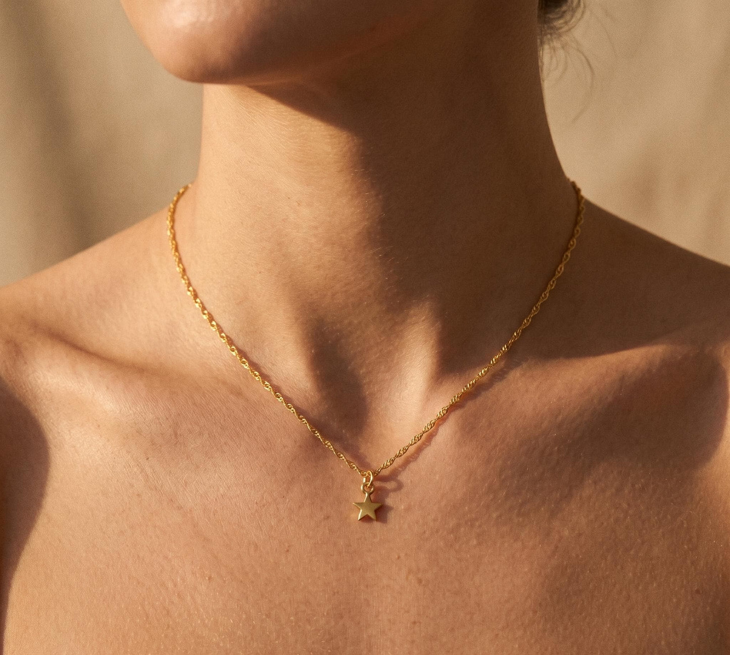 Star Necklace Gold • Summer Dainty Star Pendant • Tiny Star Charm Necklace • Minimalist Celestial Jewelry • Birthday Gift for Her