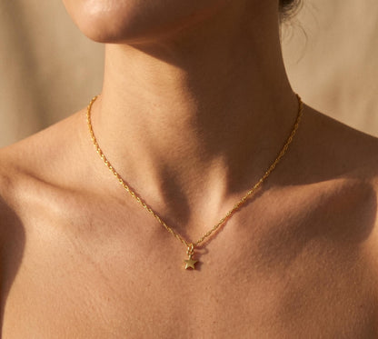 Star Necklace Gold • Summer Dainty Star Pendant • Tiny Star Charm Necklace • Minimalist Celestial Jewelry • Birthday Gift for Her