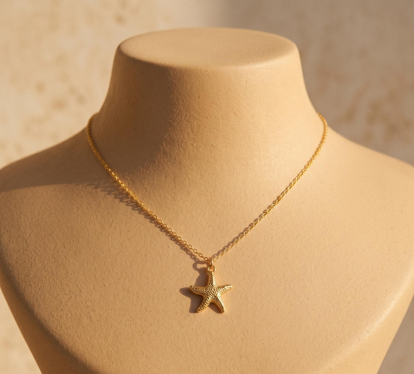 Starfish Necklace Gold • Summer Beach Necklace Women • Dainty Starfish Pendant • Ocean Vacation Jewelry • Birthday Gift for Her